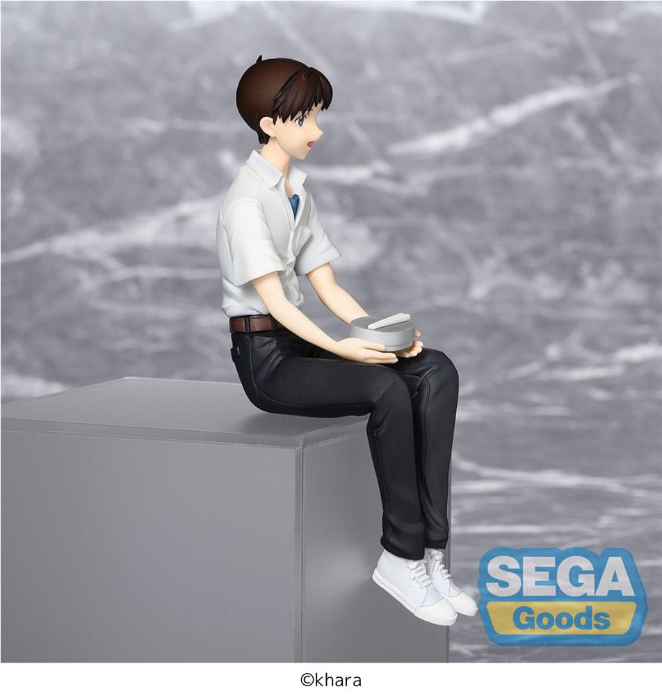 Rebuild of Evangelion PM Perching PVC Statue Shinji Ikari Evangelion New Theatrical Edition 14 cm Sega