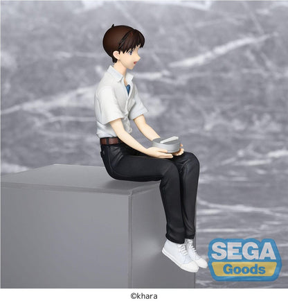 Rebuild of Evangelion PM Perching PVC Statue Shinji Ikari Evangelion New Theatrical Edition 14 cm Sega