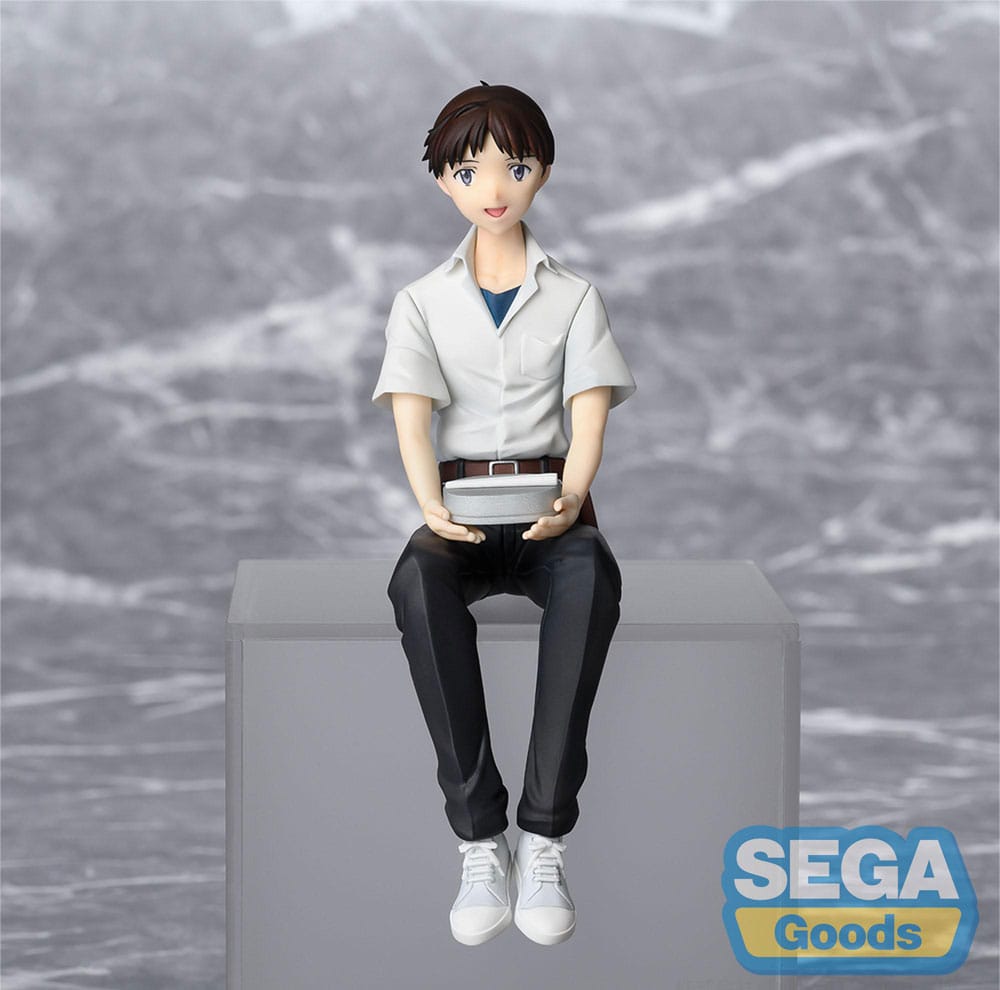 Rebuild of Evangelion PM Perching PVC Statue Shinji Ikari Evangelion New Theatrical Edition 14 cm Sega