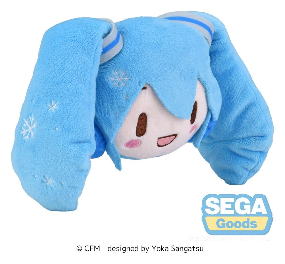 Snow Miku Fuwa Petit Plush Figure Face Mascot