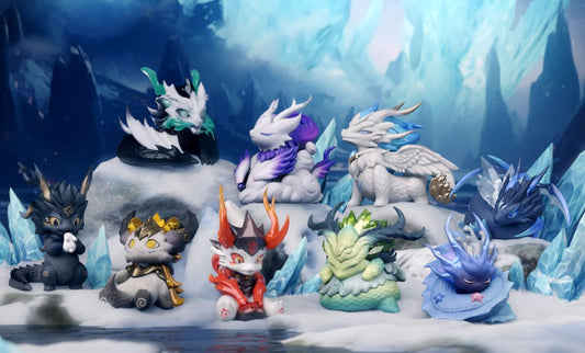 Original Character Trading Figures Party with Dragons Together with Loong 10 cm Assortment (8) Mini-figures