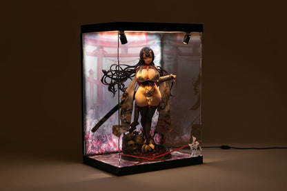 SHINSAI Acrylic Display Case with Lighting Inbina Rasethuhime Saki M Edition 39 cm Statues