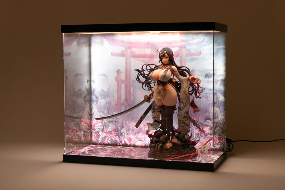 SHINSAI Acrylic Display Case with Lighting Inbina Rasethuhime Saki 39 cm Statues