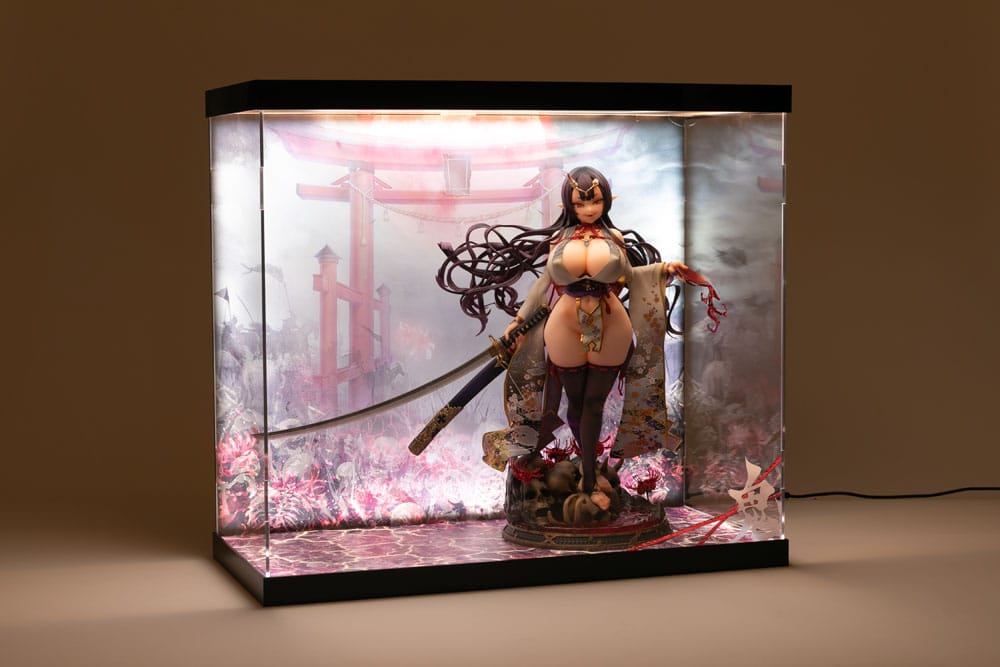 SHINSAI Acrylic Display Case with Lighting Inbina Rasethuhime Saki 39 cm Statues