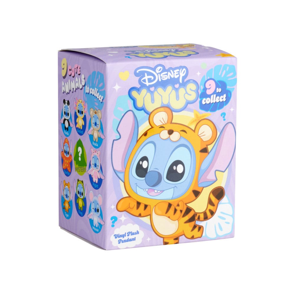 Disney YuYus Plush Key rings Stitch 12 cm Blindbox Display (8)