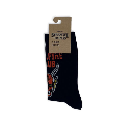 Stranger Things Socks Hellfire Club Small