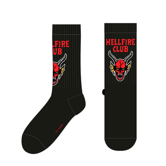 Stranger Things Socks Hellfire Club Large Footwear