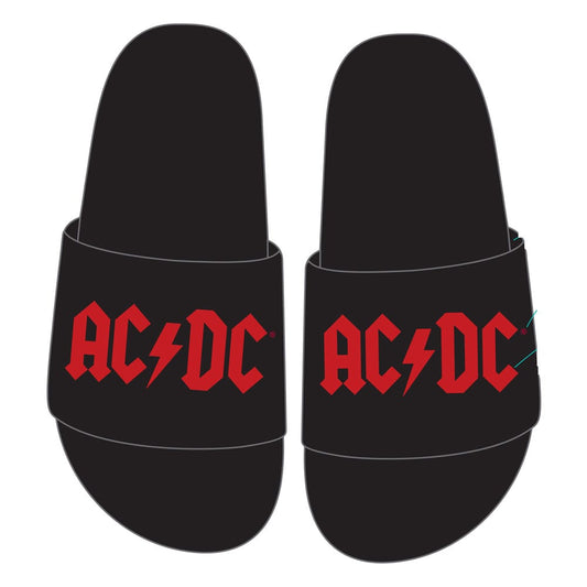 AC/DC Slippers Logo Size S Footwear