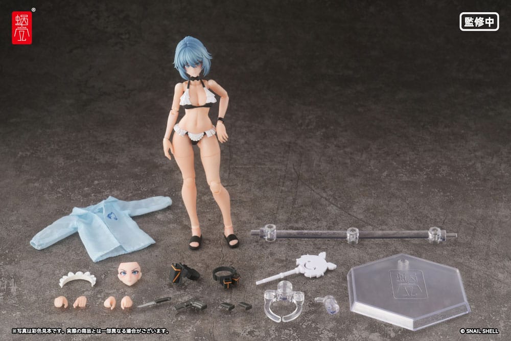 Original Character Action Figure Kit 1/12 RA-04 Kitsunebi Senki Honoka Swimsuit Ver. 15 cm Snail Shell