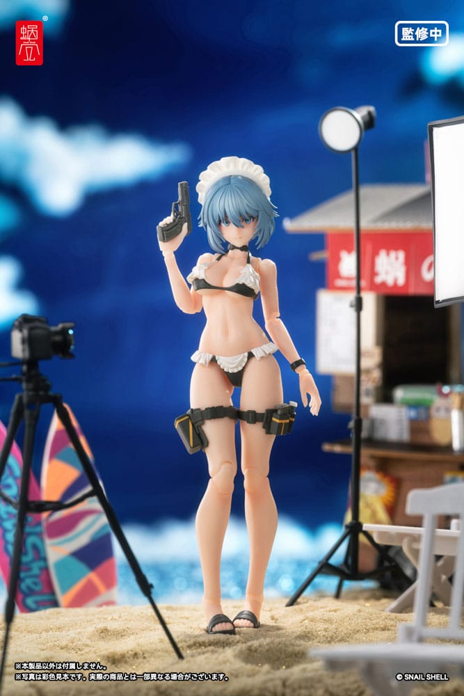 Original Character Action Figure Kit 1/12 RA-04 Kitsunebi Senki Honoka Swimsuit Ver. 15 cm Snail Shell