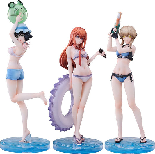Steins Gate PVC Statues 3-Pack 1/7 Suzuha Amane Kurisu Makise Mayuri Shiina Swimsuit Ver. Statues