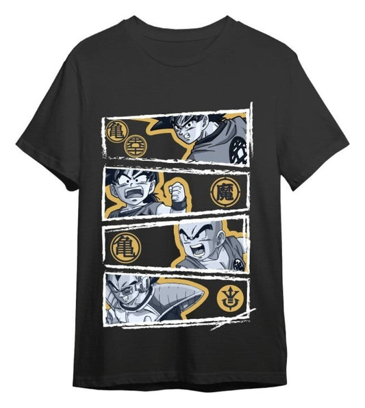 Dragon Ball Z T-Shirt Vegeta Black Size XXL