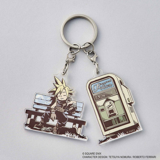 Final Fantasy VII Rebirth Acrylic Keychain Napping Cloud Keyrings