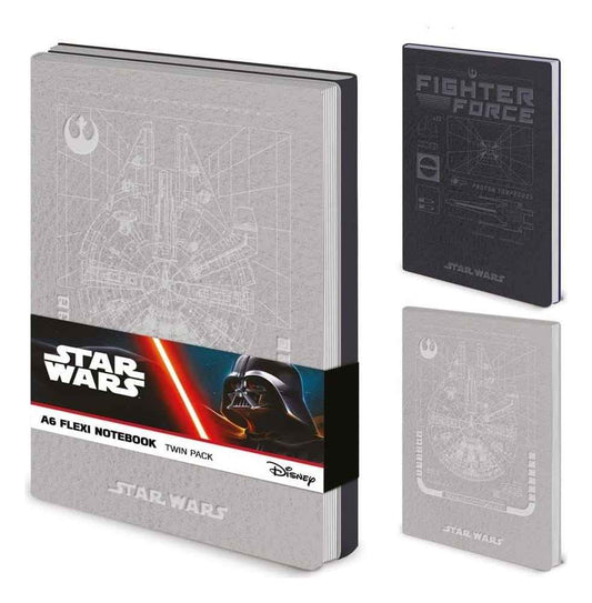 Star Wars A6 Flexi Notebook Twin Pack (Rebel)