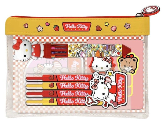 Hello Kitty and Friends Pouch Stationery Set American Diner Version Display (6)