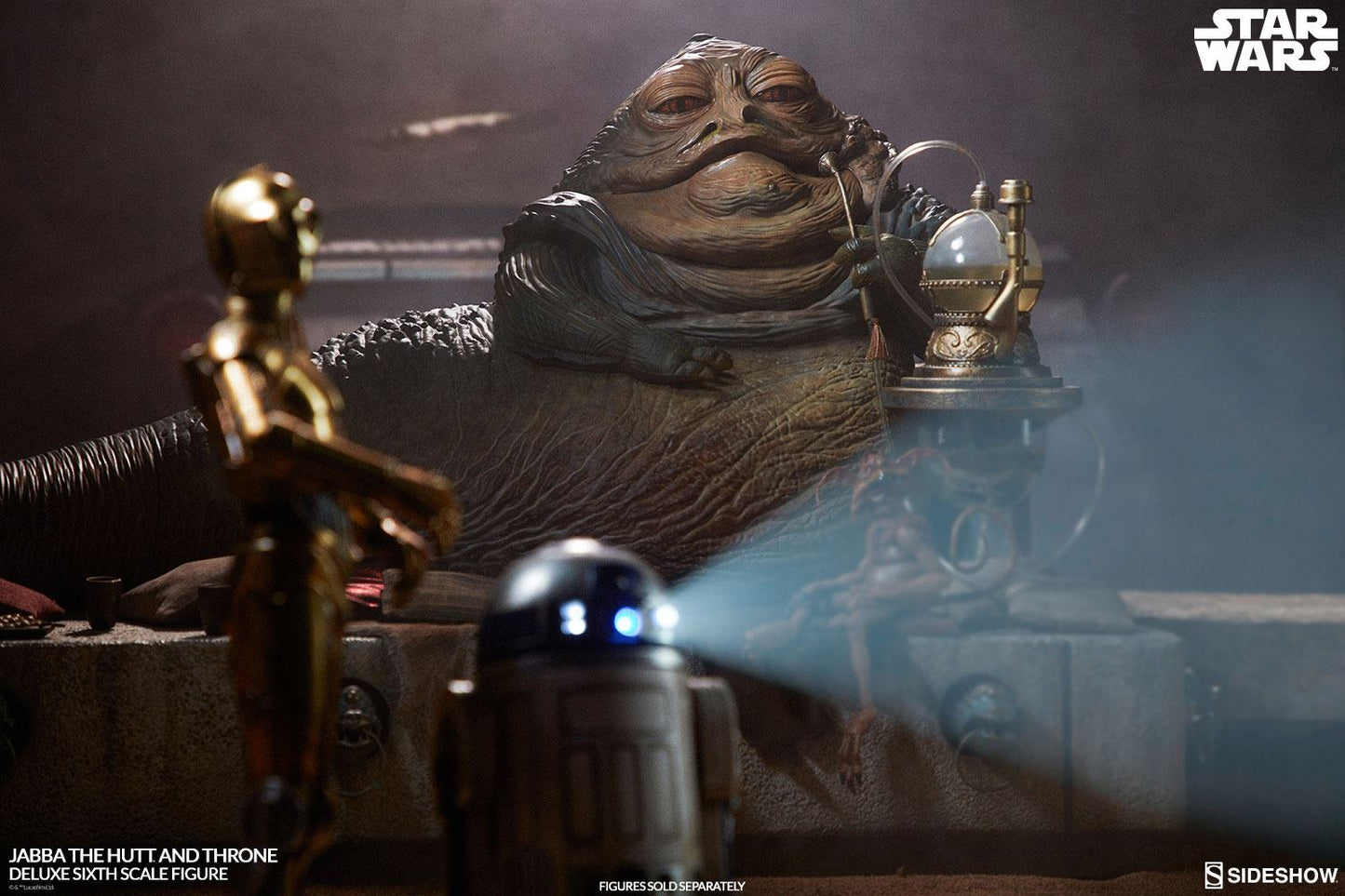 Star Wars Episode VI Action Figure 1/6 Jabba the Hutt & Throne Deluxe 34 cm