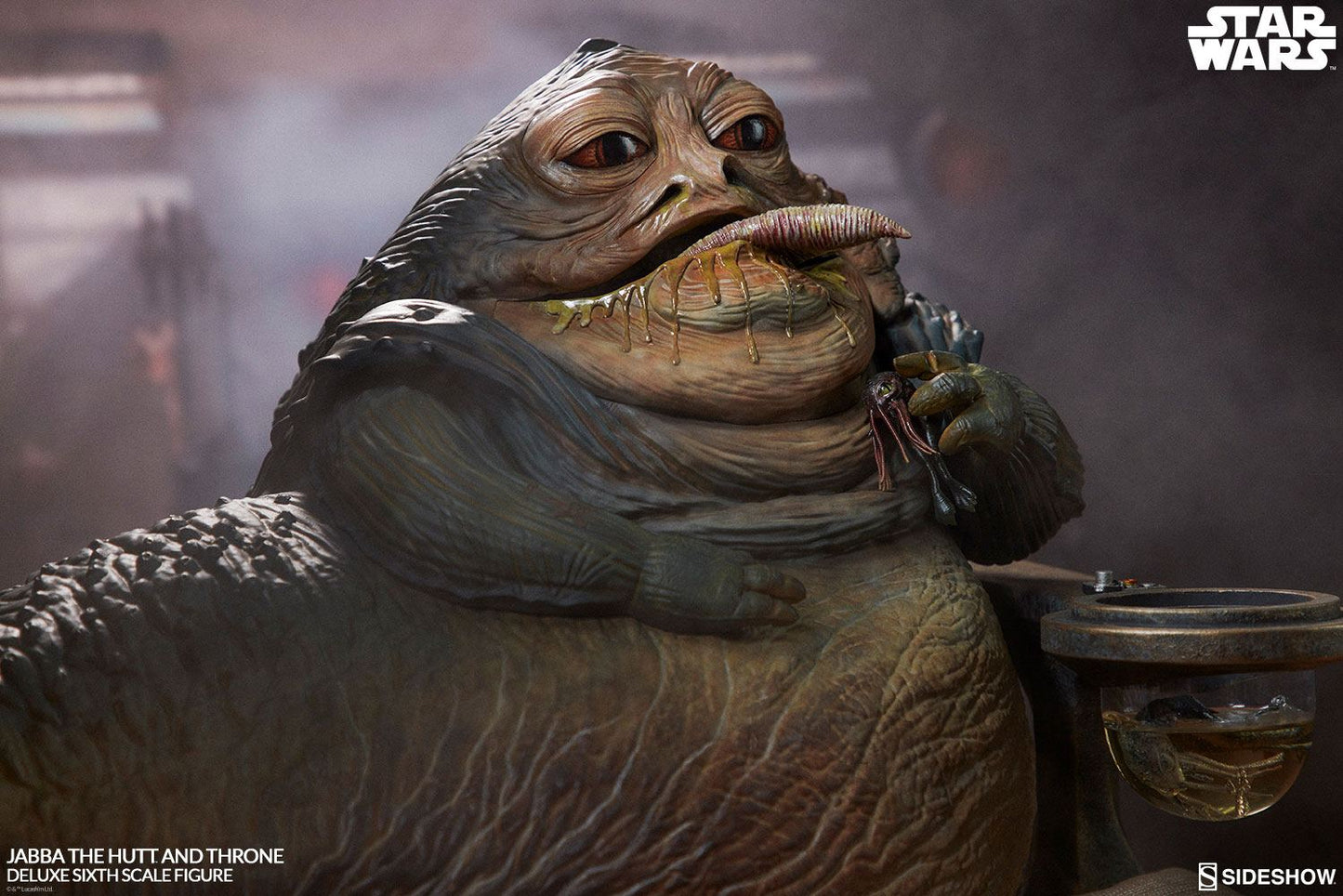 Star Wars Episode VI Action Figure 1/6 Jabba the Hutt & Throne Deluxe 34 cm