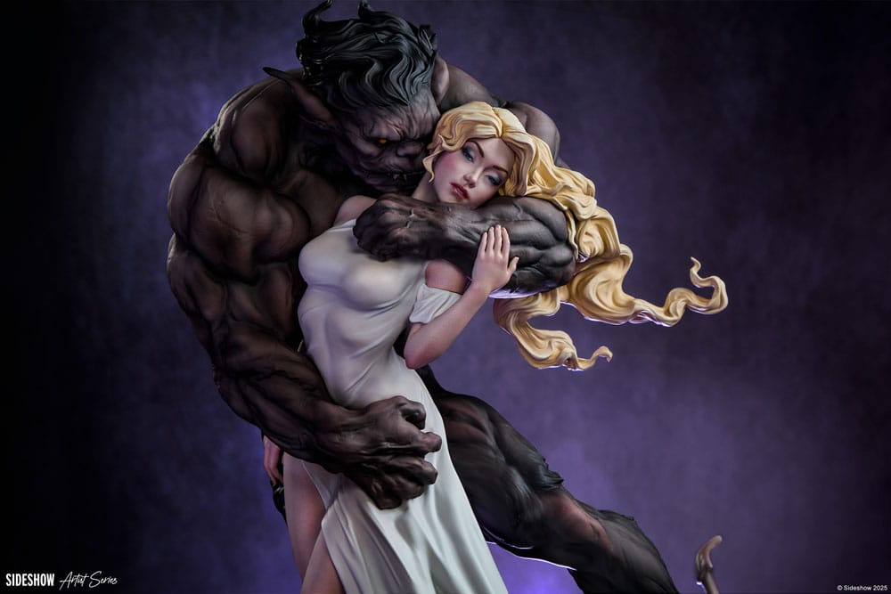 Original Artist Series Statue Beauty and the Beast by Maria Panfilova 46 cm