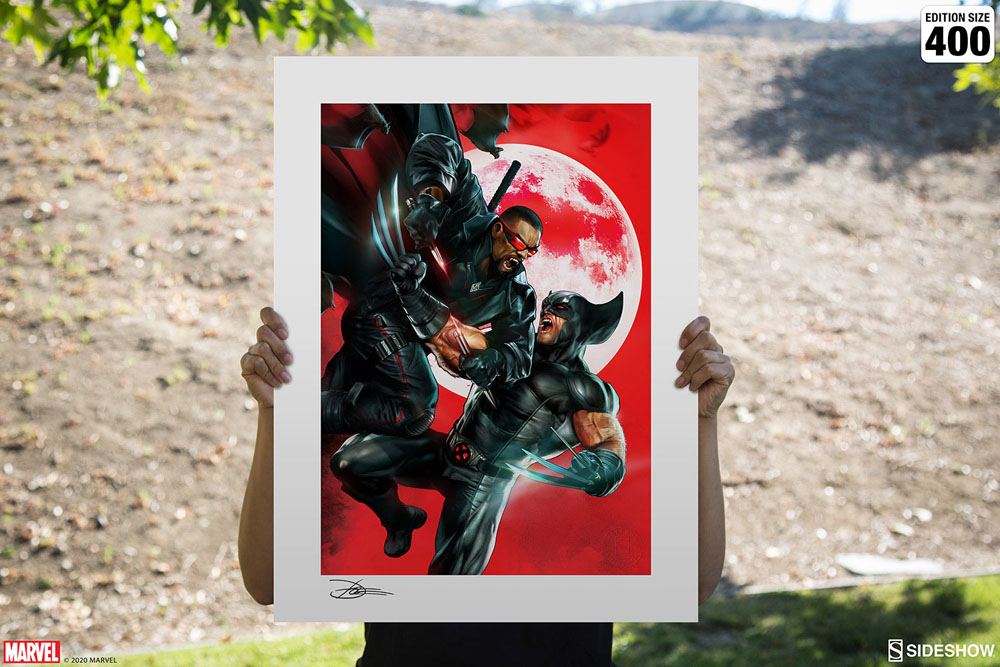 Marvel Art Print Wolverine vs Blade 46 x 61 cm - unframed Posters & Wallscrolls