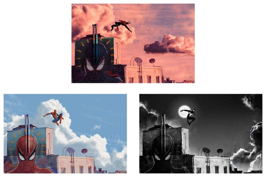Marvel Set of 3 Art Prints Spider-Man 30 x 46 cm - unframed Sideshow Collectibles