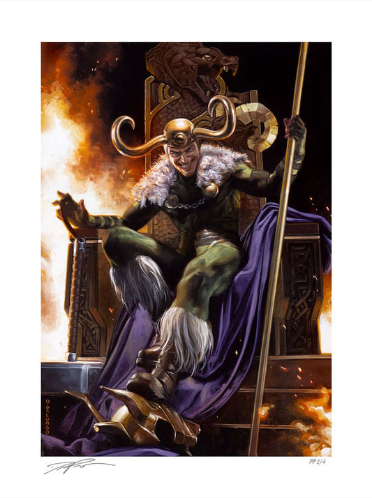 Marvel Art Print Loki: God of Mischief 46 x 61 cm - unframed - FanofThings.co.uk