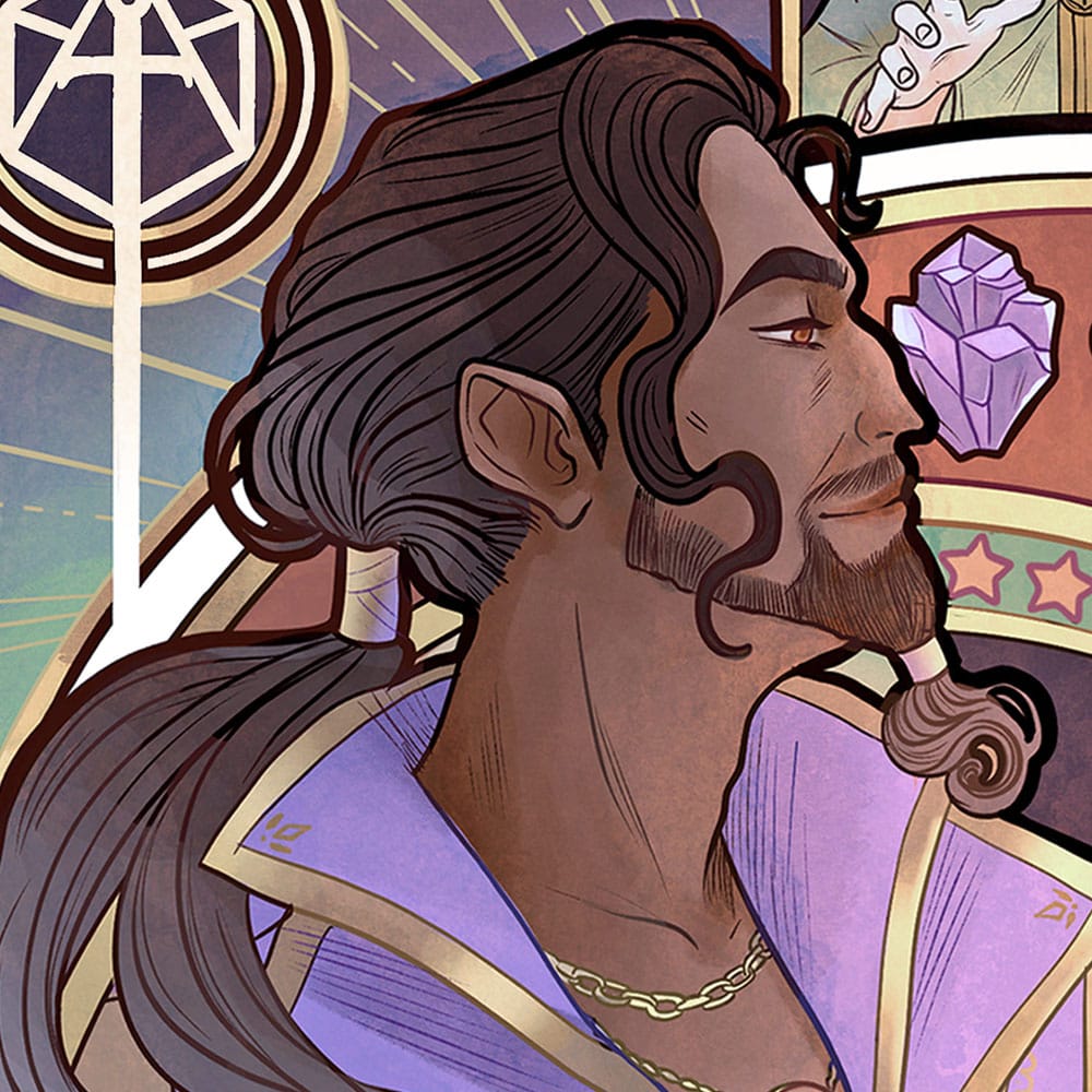 Critical Role Art Print Matthew Mercer: 10th Anniversary Art Nouveau Illustrations 46 x 28 cm - unframed Sideshow Collectibles