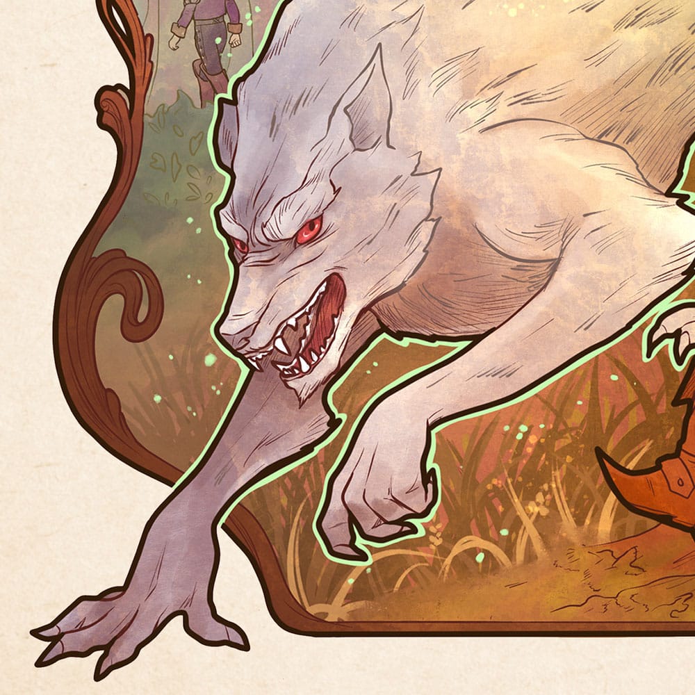 Critical Role Art Print Travis Willingham: 10th Anniversary Art Nouveau Illustrations 46 x 28 cm - unframed Posters &