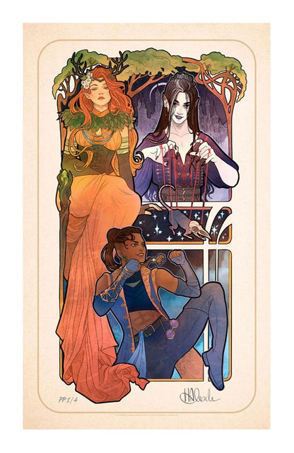 Critical Role Art Print Marisha Ray: 10th Anniversary Art Nouveau Illustrations 46 x 28 cm - unframed Posters &