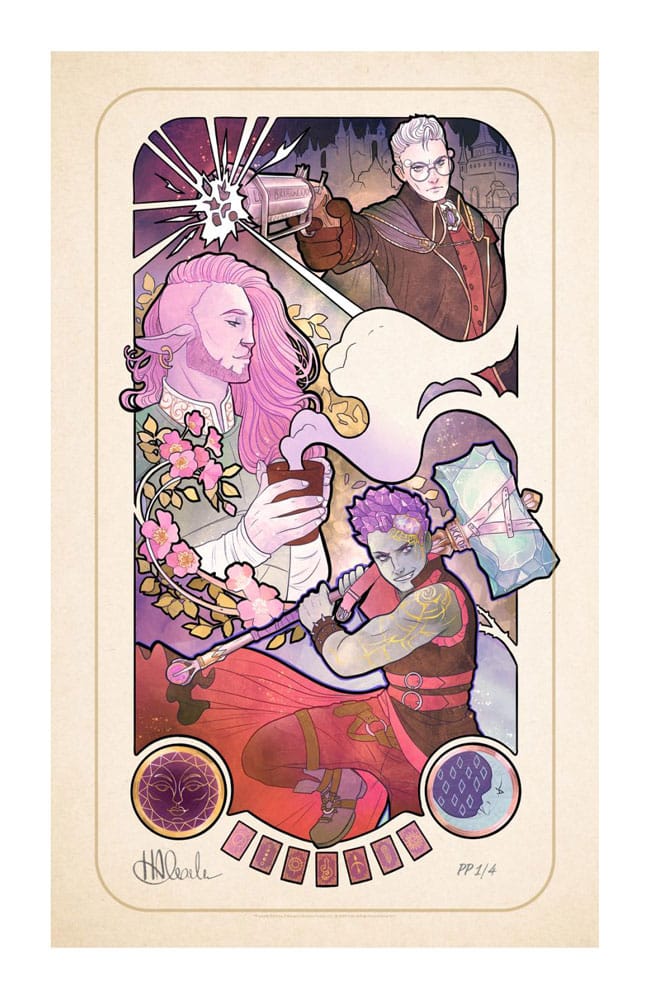 Critical Role Art Print Taliesin Jaffe: 10th Anniversary Art Nouveau Illustrations 46 x 28 cm - unframed Posters &