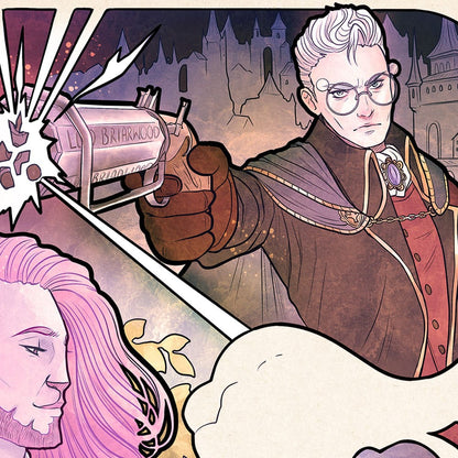 Critical Role Art Print Taliesin Jaffe: 10th Anniversary Art Nouveau Illustrations 46 x 28 cm - unframed Posters &