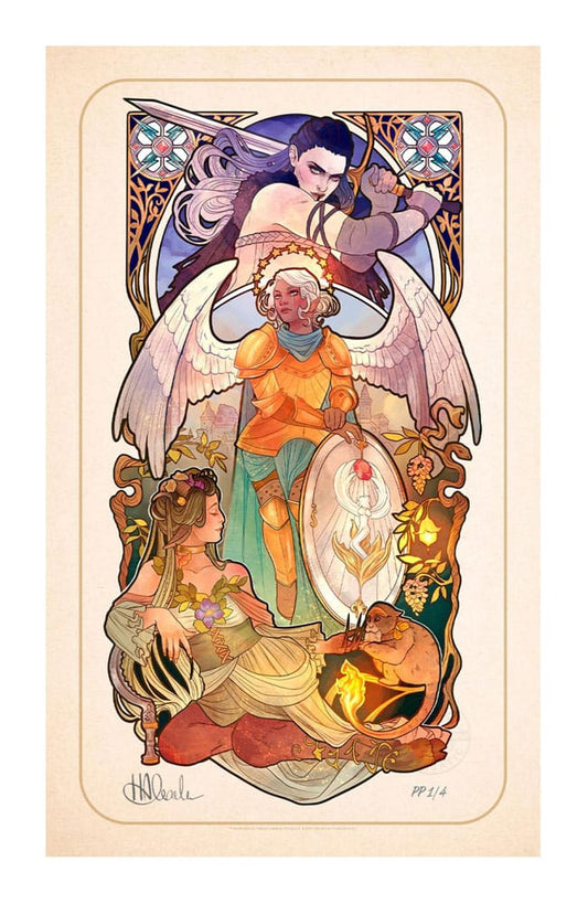 Critical Role Art Print Ashley Johnson: 10th Anniversary Art Nouveau Illustrations 46 x 28 cm - unframed Sideshow Collectibles