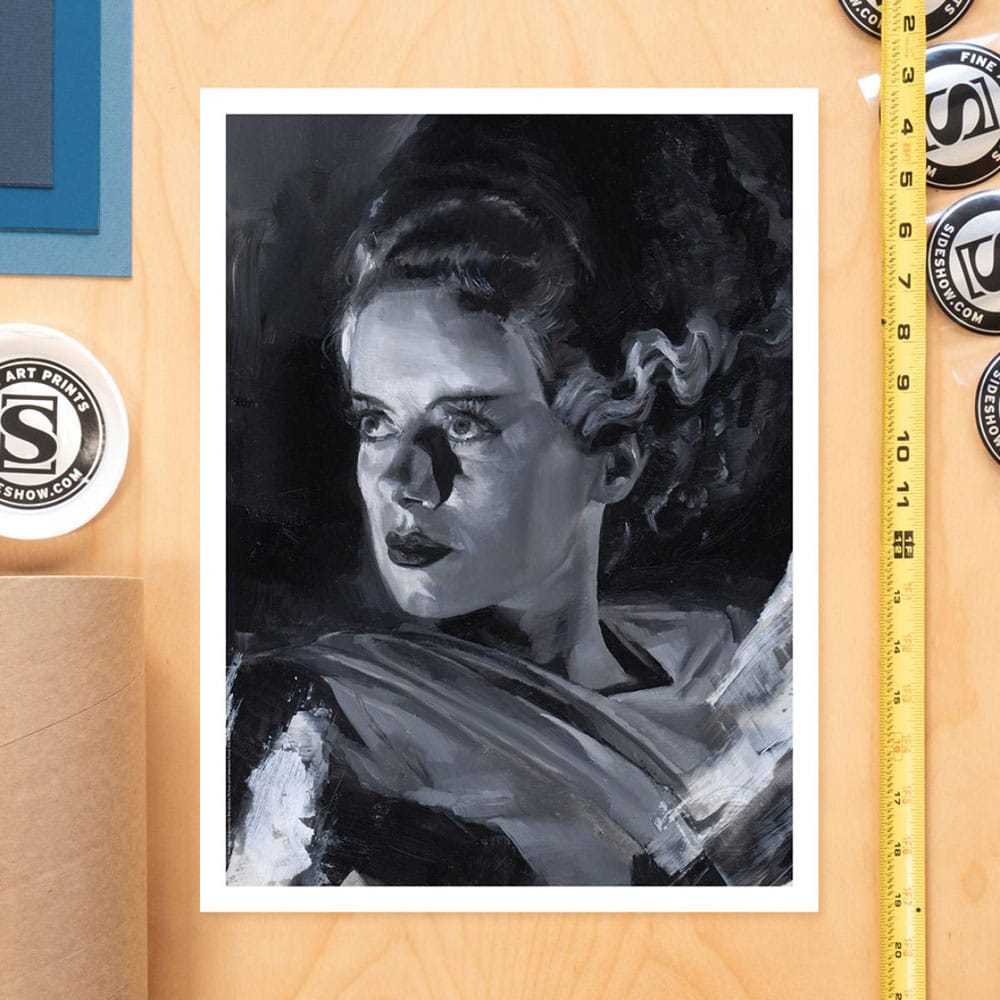 Bride of Frankenstein Art Print Bride of Frankenstein by Chris Valentine 41 x 31 cm - unframed Sideshow Collectibles
