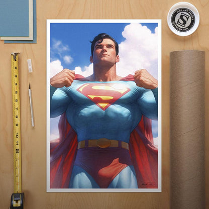 DC Comics Art Print Justice League Trinity: Superman 61 x 41 cm - unframed