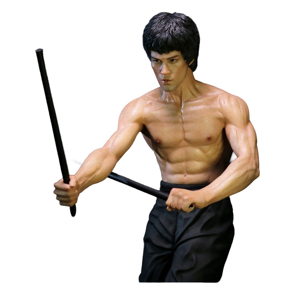 Enter the Dragon Movie Statue 1/6 Bruce Lee Kali Sticks Fight Normal Basement Version 30 cm Star Ace Toys