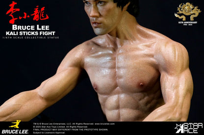 Enter the Dragon Movie Statue 1/6 Bruce Lee Kali Sticks Fight Normal Basement Version 30 cm Star Ace Toys