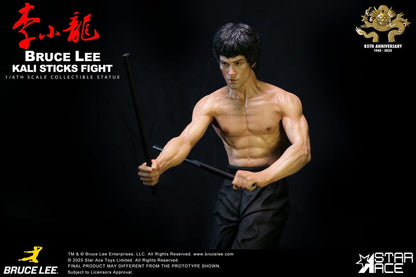 Enter the Dragon Movie Statue 1/6 Bruce Lee Kali Sticks Fight Deluxe Basement Version 30 cm Star Ace Toys
