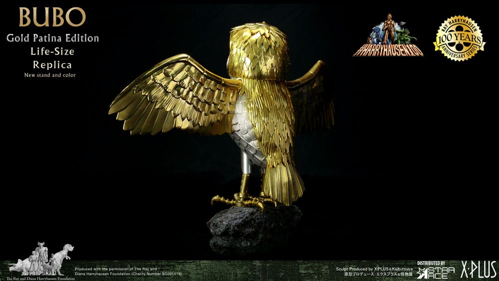 Clash of the Titans Statue Ray Harryhausens Bubo Gold Patina Edition Normal Ver. 34 cm Star Ace Toys