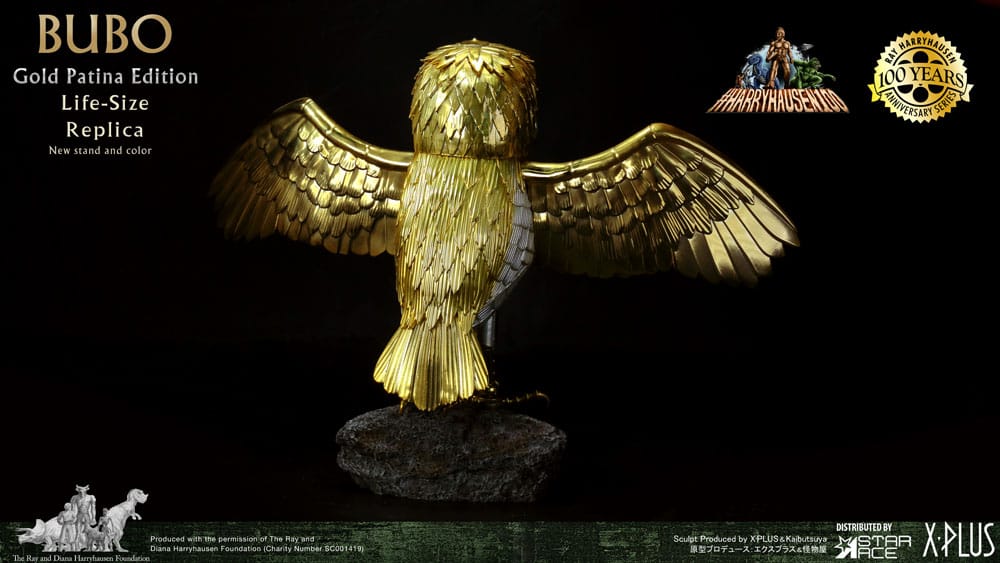 Clash of the Titans Statue Ray Harryhausens Bubo Gold Patina Edition Normal Ver. 34 cm Star Ace Toys