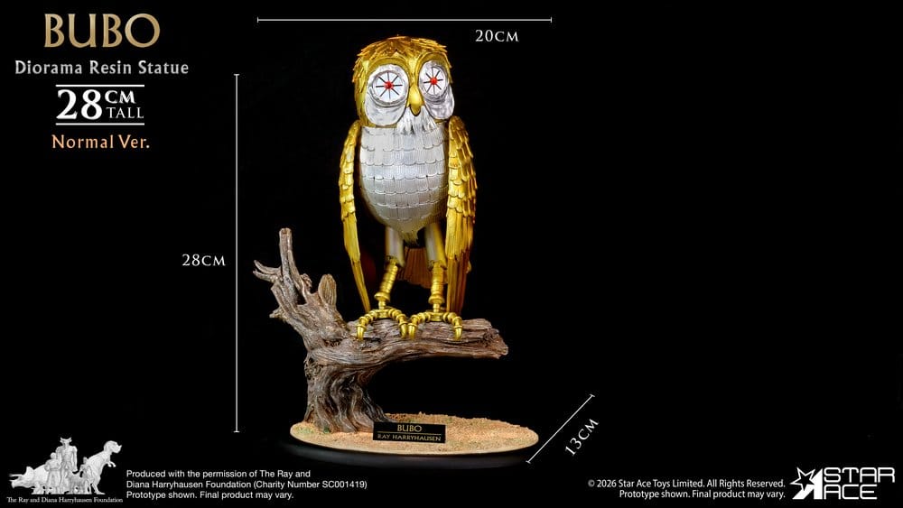 Ray Harryhausens Diorama Resin Statue Bubo Normal Ver. 28 cm Star Ace Toys