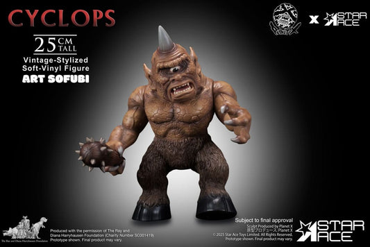 Ray Harryhausen Soft Vinyl Statue Cyclops (Vintage-Style) 25 cm Statues
