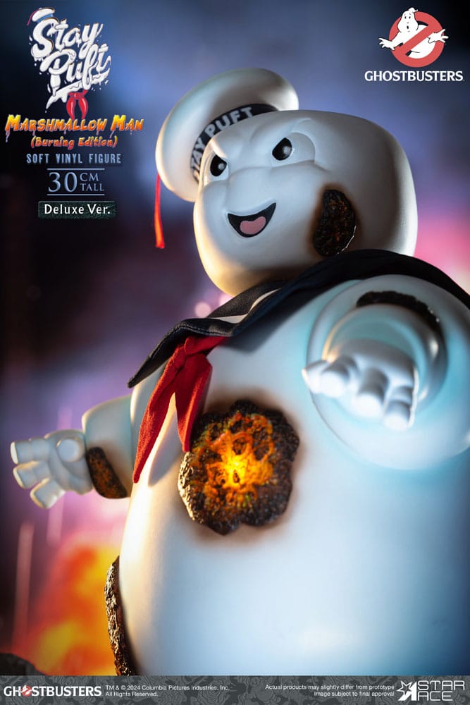 Ghostbusters Soft Vinyl Statue Stay Puft Marshmallow Man Burnign Edition Deluxe Version 30 cm Star Ace Toys