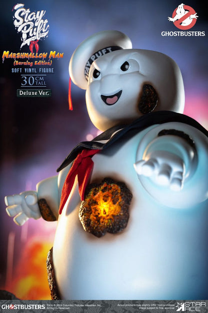 Ghostbusters Soft Vinyl Statue Stay Puft Marshmallow Man Burnign Edition Deluxe Version 30 cm Star Ace Toys