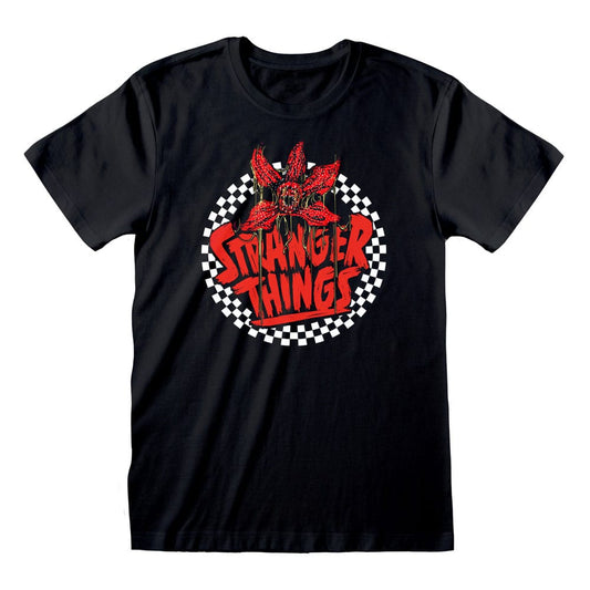 Stranger Things T-Shirt Checkered Circle Size XL