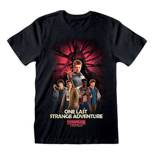 Stranger Things T-Shirt Group Artwork One Last Strange Adventure Colour Size M