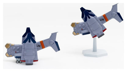Rebuild of Evangelion SYUTO Tiny Scale Plastic Model Kit UNAF Close Air Support VTOL Aircraft YAGR-3B 5 cm