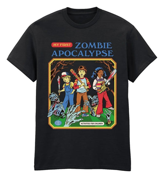 Steven Rhodes T-Shirt Zombie Apocalypse Basic Black Size XXL