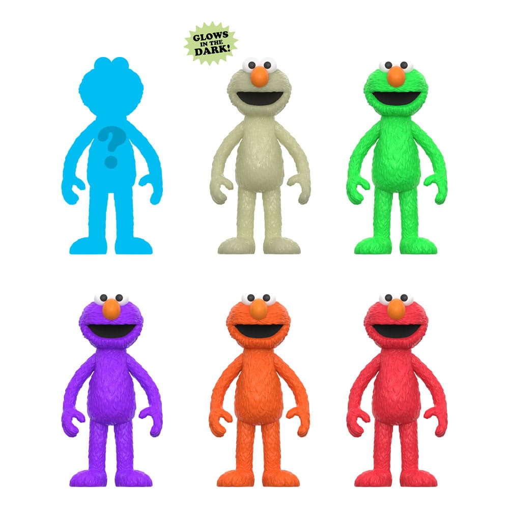 Sesame Street ReAction Action Figures 10 cmWave 04 Elmo Blind Box Display (12) Super7