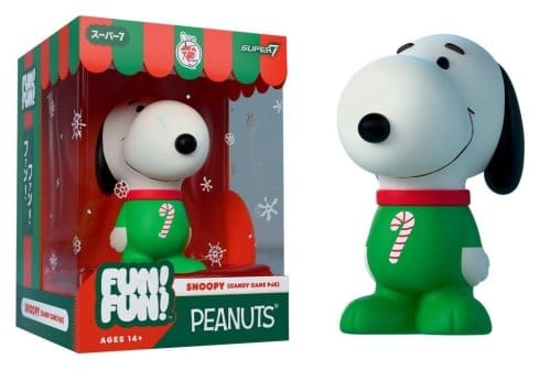 Vintage Peanuts Fun! Fun! Mini Figure Wave 03 Holiday Snoopy (Candy Cane PJs)