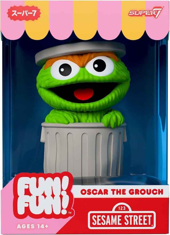 Sesame Street Fun! Fun! Soft Vinyl Figur Wave 01 - Oscar the Grouch 18 cm