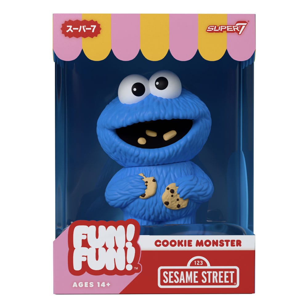 Sesame Street FUN! FUN! Vinyl Action Figure Wave 02 Cookie Monster 13 cm Super7